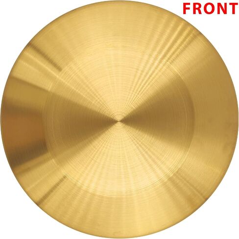 Gong Instrument (5.9inch/15cm),Chinese Traditional Percussion Instrument Brass Gong with Wooden Mallet and Red Hanging Ribbon, Suitable for Wedding Opening Celebration in Saudi Arabia