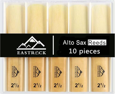 EastRock Saxophone Reeds 2.0/2.5/3.0 for Alto Saxophone Strength 2.5-10 Pack in Saudi Arabia