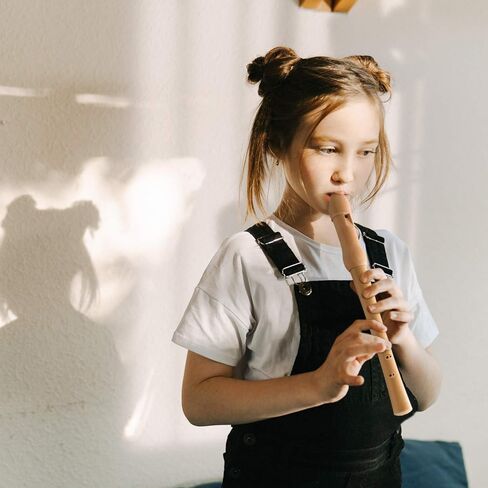 MUSICUBE Soprano Recorder Instrument for Kids Adults Baroque Maple Wood Recorder with Clean Kit and Storage Bag Musical Instrument Kit Beginner and Students Friendly in Saudi Arabia