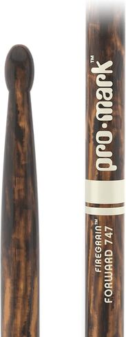 ProMark Drum Sticks - Classic 5A Drumsticks - FireGrain For Playing Harder, Longer - No Excess Vibration - Lacquer Finish, Oval Wood Tip, Hickory Wood - 1 Pair in Saudi Arabia