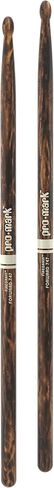 ProMark Drum Sticks - Classic 5A Drumsticks - FireGrain For Playing Harder, Longer - No Excess Vibration - Lacquer Finish, Oval Wood Tip, Hickory Wood - 1 Pair in Saudi Arabia