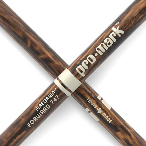 ProMark Drum Sticks - Classic 5A Drumsticks - FireGrain For Playing Harder, Longer - No Excess Vibration - Lacquer Finish, Oval Wood Tip, Hickory Wood - 1 Pair in Saudi Arabia