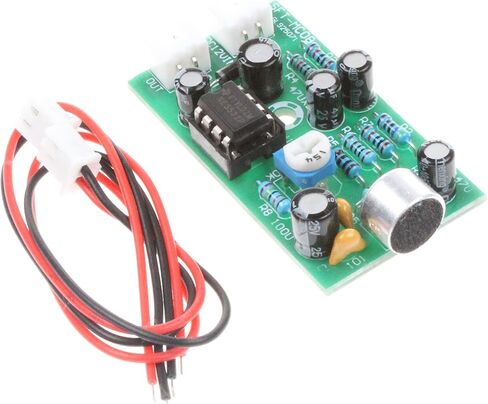 وحدة التقاط ميكروفون عالية الدقة 12 فولت من NOYITO، لوحة مكبر صوت للميكروفون لتقليل الضوضاء، مجموعة حساسية عالية - حساسية قابلة للتعديل in Kuwait