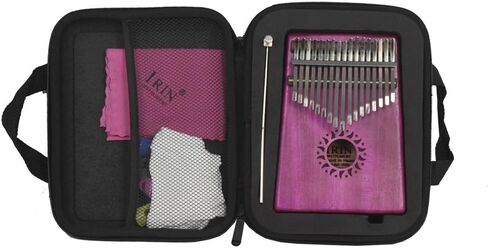 حقيبة بيانو بإبهام 17 كي Kalimba من Mowind مقاومة للماء مع قفازات للتنظيف كارك، قماش أسود in Kuwait