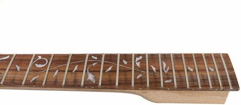 جيتار كهربائي برقبة 22 فريت 24.75 بوصة من خشب الماهوجني وخشب الورد أجزاء جيتار مرصعة بالكروم in Kuwait