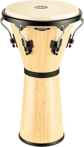 أداة Meinl Percussion Djembe ذات الطبلة الدائرية، سلسلة بطانة الرأس من الخشب الصلب - غير مصنوعة في الصين - رأس من جلد الماعز سهل الضبط، ضمان لمدة عامين (HDJ500VWB-M) in Saudi Arabia