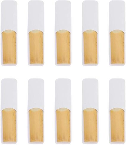 Dilwe 10Pcs Saxophone Bamboo Reeds, Reeds for Bb Tenor Sax Saxophone Accessories in Saudi Arabia