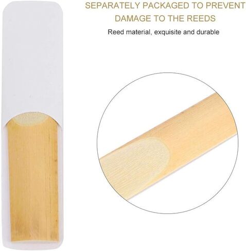 Dilwe 10Pcs Saxophone Bamboo Reeds, Reeds for Bb Tenor Sax Saxophone Accessories in Saudi Arabia