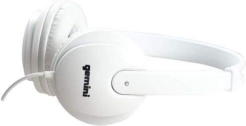 Gemini Sound DJ Equipment DJX-200 Technical for Mixing Beats Professional Studio Drums Over The Ear Audio DJ Recording Monitor Headphones, White Closed Back in Saudi Arabia