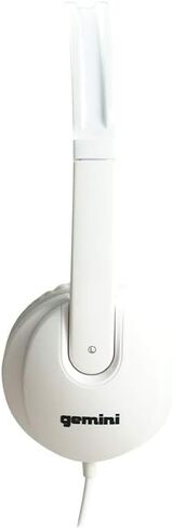 Gemini Sound DJ Equipment DJX-200 Technical for Mixing Beats Professional Studio Drums Over The Ear Audio DJ Recording Monitor Headphones, White Closed Back in Saudi Arabia