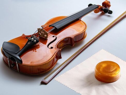 Fansjoy Violin Rosin with Case, Premium Gold Rosin for Violin, Viola & Cello Bows, Perfect for Professional Players & Beginners [Low Dust & Strong Adhesion & Easy Grip] in Saudi Arabia
