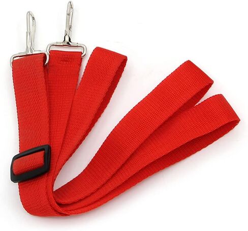 Liyafy 2 قطعة موكب كمين الطبل حزام حبال قابل للتعديل حزام كتف من النايلون أجزاء أدوات الإيقاع باللون الأحمر in Kuwait