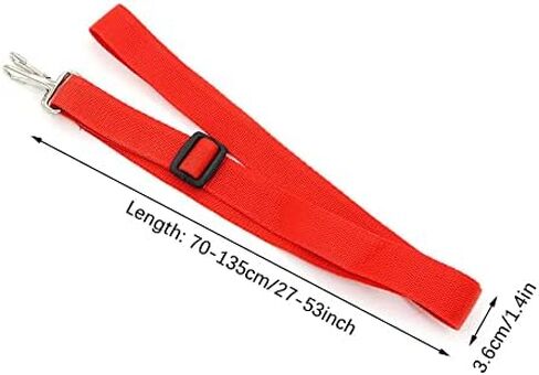 Liyafy 2 قطعة موكب كمين الطبل حزام حبال قابل للتعديل حزام كتف من النايلون أجزاء أدوات الإيقاع باللون الأحمر in Kuwait
