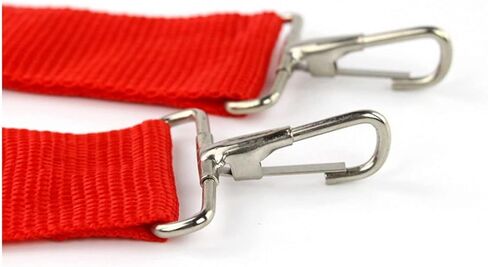 Liyafy 2 قطعة موكب كمين الطبل حزام حبال قابل للتعديل حزام كتف من النايلون أجزاء أدوات الإيقاع باللون الأحمر in Kuwait