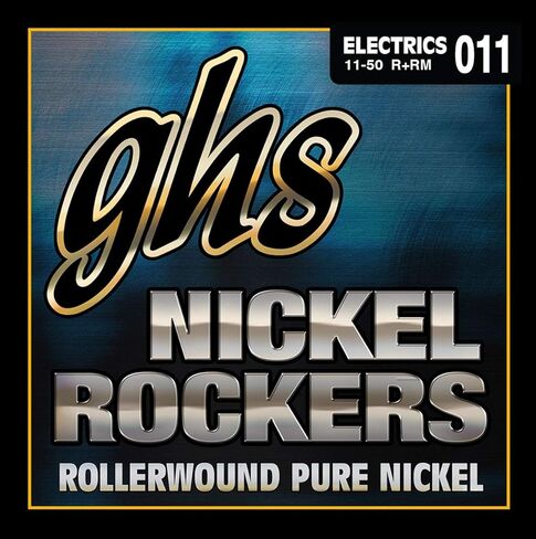 GHS Strings R+RM Nickel Rockers, Rollerwound Pure Nickel Electric Guitar Strings, Medium (.011-.050) in Saudi Arabia