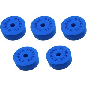 Cymbal Foam Washer 8mm Cymbal Stand Pads Cushions Replacement for Drum Set 5pcs (Black)