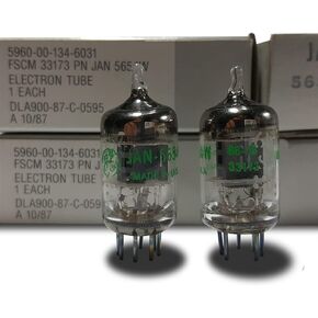 7-Pin GE JAN 5654W Tested/Matched Pair (2 Tubes) Vacuum Tubes Upgrade for 6J1 / 6J1P / 6J1P-EB / 6Zh1P-EV / 6AK5 / 6AK5W / EF95-5654W Perfect Matched Pairing Tubes Electronic Valve Tube AMP in Kuwait