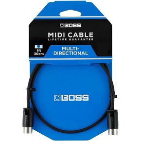 كابل BOSS BMIDI-PB2 MIDI مع موصلات DIN مستقيمة/زاوية قابلة للتعديل - 2 قدم in Kuwait