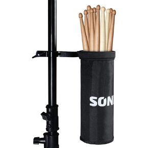 حقيبة عصا الطبل من سونيكيك، حقيبة تعليق محمولة لتخزين عصا الطبل، حقيبة عصا لأعواد الطبل والمطرقة، حتى 4 أزواج، هدية للطبول، للمبتدئين في الفرقة in Kuwait