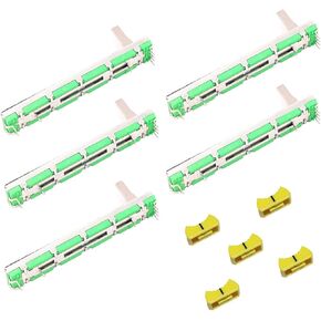 DAOKI 5PCS Straight Slide Potentiometer Mixer Fader B103 10K Ohm 75mm Dual Channel Fader in Kuwait