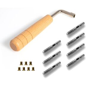 7 Lyre Harp Strings 7pcs String Pin Nails with Tuning Wrench Replacement for Lyre Harp and Other Small Harp Musical Stringed Instrument in Saudi Arabia