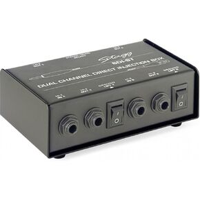 Stagg SDI-ST 2-Channel Passive DI Box with Mono/Stereo Switch & Pyle-Pro Pyle, Black (PDC21) in Kuwait