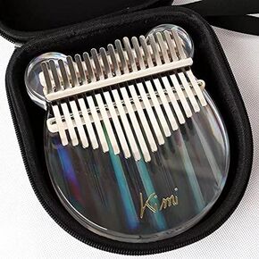 KIMI 17-Key Rainbow Bear Kalimba Thumb Piano Transparent Acrylic Material with Carry Bag in Kuwait