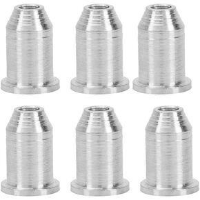 Bnineteenteam 6 Pcs Guitar Through Body String Ferrules for Electric Guitar