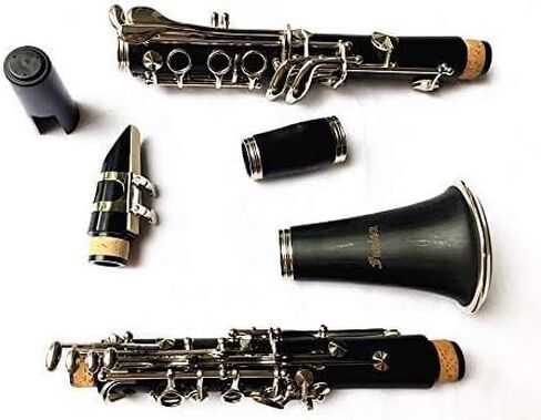 Funion B Flat Clarinet Set 17 Keys Clarinet Nickel Plated Keys Bb Clarinet With 2 Barrels Case Polishing Cloth Mouthpiece Kit Reed in Saudi Arabia