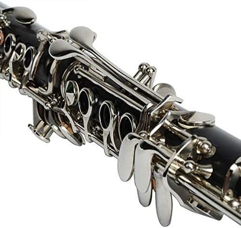 Funion B Flat Clarinet Set 17 Keys Clarinet Nickel Plated Keys Bb Clarinet With 2 Barrels Case Polishing Cloth Mouthpiece Kit Reed in Saudi Arabia