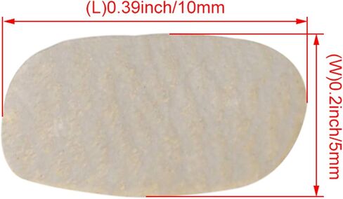 Mxfans Violin/Viola/Cello Code E String Violin Bridge Parchment Pads 10mm Long Pack of 5 in Saudi Arabia