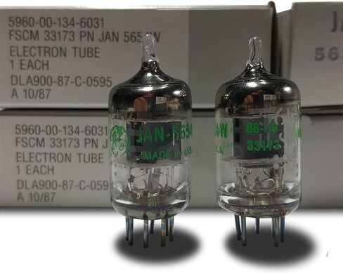 زوج 7-Pin GE JAN 5654W تم اختباره/مطابقته (أنبوبين) ترقية أنابيب التفريغ لـ 6J1 / 6J1P / 6J1P-EB / 6Zh1P-EV / 6AK5 / 6AK5W / EF95-5654W أنابيب الاقتران المثالية المتطابقة أنبوب الصمام الإلكتروني AMP in Kuwait