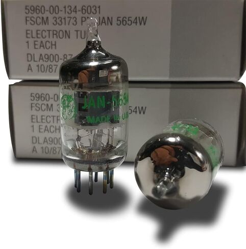 زوج 7-Pin GE JAN 5654W تم اختباره/مطابقته (أنبوبين) ترقية أنابيب التفريغ لـ 6J1 / 6J1P / 6J1P-EB / 6Zh1P-EV / 6AK5 / 6AK5W / EF95-5654W أنابيب الاقتران المثالية المتطابقة أنبوب الصمام الإلكتروني AMP in Kuwait