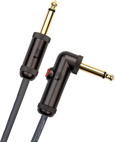 كابل جيتار D'Addario Accessories - سلك جيتار - كابل قاطع الدائرة - مفتاح قطع الإغلاق لكتم الصوت عند تغيير الآلة - 10 أقدام/3.05 متر - أطراف مستقيمة/زاوية قائمة - عبوة واحدة in Kuwait
