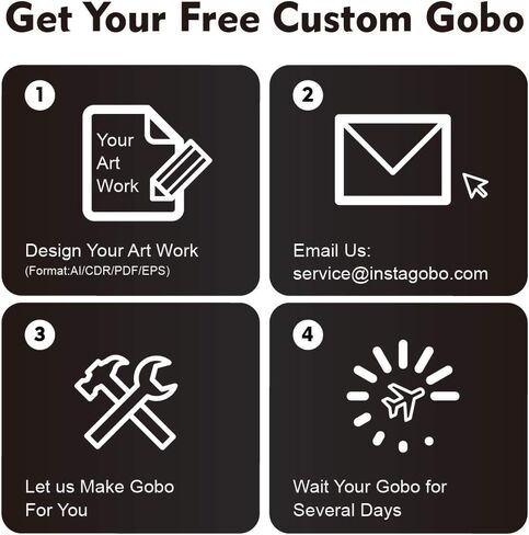 INSTAGOBO 20W LED صورة مخصصة شعار GOBO ضوء العارض مع وظيفة ثابتة التكبير يدوي & التركيز مخصص Gobos للاستخدام الداخلي شركة فندق مطعم علامات إعلان in Kuwait