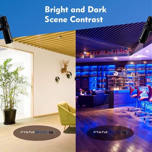 INSTAGOBO 20W LED صورة مخصصة شعار GOBO ضوء العارض مع وظيفة ثابتة التكبير يدوي & التركيز مخصص Gobos للاستخدام الداخلي شركة فندق مطعم علامات إعلان in Kuwait