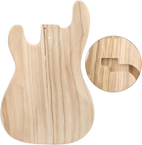 Bass Body Guitar Body，Bass Body Unfinished Guitar Barrel for PB Style Maple DIY Electric Guitar Parts Accessories Played Accessories P Bass Body in Saudi Arabia