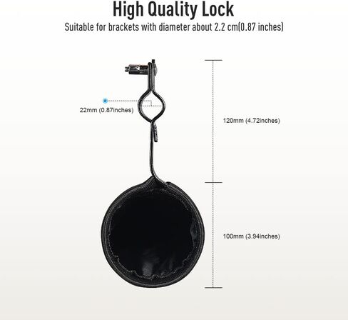 حقيبة عصا الطبل من سونيكيك، حقيبة تعليق محمولة لتخزين عصا الطبل، حقيبة عصا لأعواد الطبل والمطرقة، حتى 4 أزواج، هدية للطبول، للمبتدئين في الفرقة in Kuwait