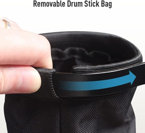 حقيبة عصا الطبل من سونيكيك، حقيبة تعليق محمولة لتخزين عصا الطبل، حقيبة عصا لأعواد الطبل والمطرقة، حتى 4 أزواج، هدية للطبول، للمبتدئين في الفرقة in Kuwait