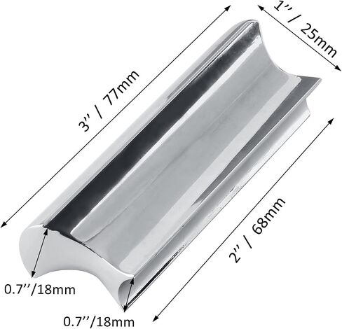 Electric Lap Steel Guitar Slide Bar,Stainless Steel Tone Bar Slide for Electric Guitar Dobro Hawaiian Guitar(Black) in Kuwait