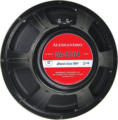 Eminence Signature Series GA10-SC64 10" George Alessandro Guitar Speaker, 20 Watts at 8 Ohms in Saudi Arabia