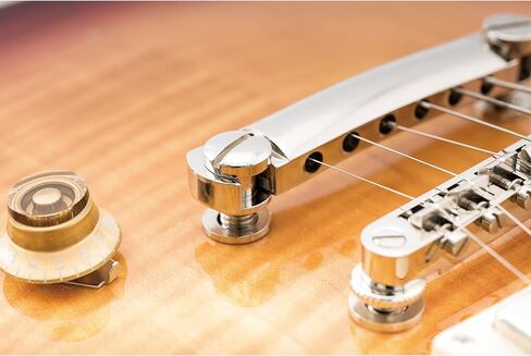 Musiclily Pro M8 متري ملفوف على الجسر ترصيع وإدراج البطانات للجيتار الكهربائي Epiphone Les Paul Style، النيكل (مجموعة من 2) in Kuwait