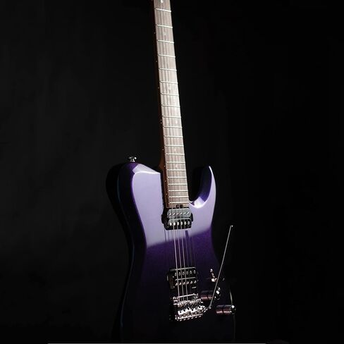 M MUSI Virgo Fusion Electric Guitar Coil Split Humbucker Pickup القيثارات الكهربائية ذات الجسم الصلب، نهاية مستديرة من الفولاذ المقاوم للصدأ، جسم الماهوجني، رقبة القيقب المحمص، لموسيقى الروك/البلوز/الجاز، VF in Kuwait