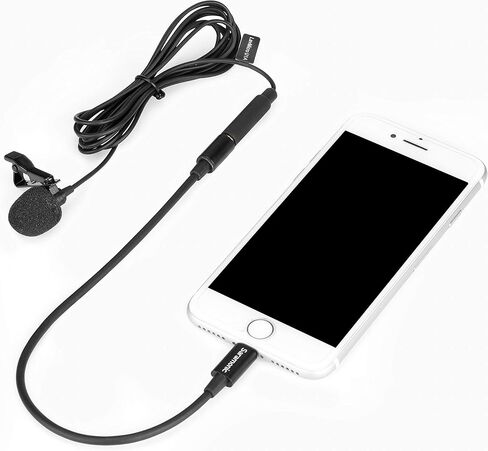 ميكروفون سارامونيك لافالير مع USB-C للأجهزة المحمولة وأجهزة الكمبيوتر مع كابل بطول 6.6 قدم (2 متر) ومحول USB-C بزاوية يمنى (LavMicro U3A)، وكابل بطول 16.6 قدم (LAVMICROU3A) in Kuwait