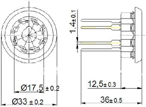 كاري 4 قطعة 8pin الباكليت فراغ أنبوب المقبس ثماني صمام قاعدة El34 Kt88 6550 6sn7 راديو in Kuwait