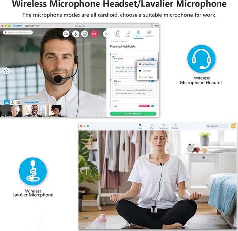 بيترون ميكروفون USB لاسلكي للكمبيوتر/اللابتوب/الكمبيوتر المكتبي، التوصيل والتشغيل، ميكروفون لافالير لاسلكي مع سماعة راس للتكبير والاجتماعات والبث الصوتي واليوتيوب والتسجيل عبر الانترنت in Kuwait