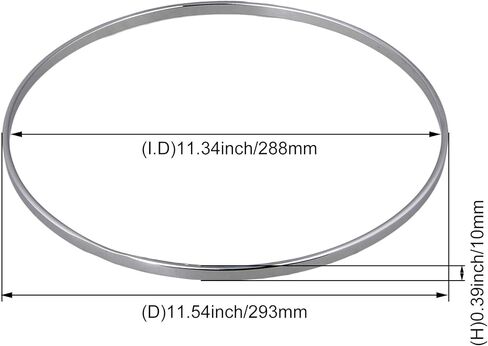 BQLZR 11.14 بوصة الكروم مطلي بالنيكل بانجو التوتر هوب حواف البانجو in Kuwait
