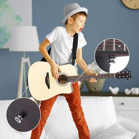 JMFinger Full Size 41 Inch Cutaway Acoustic Guitar for Beginners, Starter Guitar Kits with Bag, Tuner, Strap, Picks, Natural in Saudi Arabia