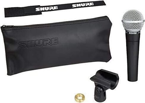 Shure SM58-LC Cardioid Dynamic Vocal Microphone with Pig Hog XLR Mic Cable 10 Ft in Saudi Arabia