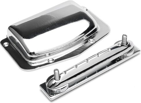 Guitar Adjustable Fixed Bridge Tailpiece with 3L3R Tuning Pegs Include Bridge Tailpiece Cover and Mounting Screws for Vintage Teisco Electric Guitar in Saudi Arabia